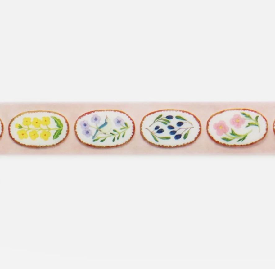 Midori Asano Birds Song | Semi Transparent Washi Tape (8m)