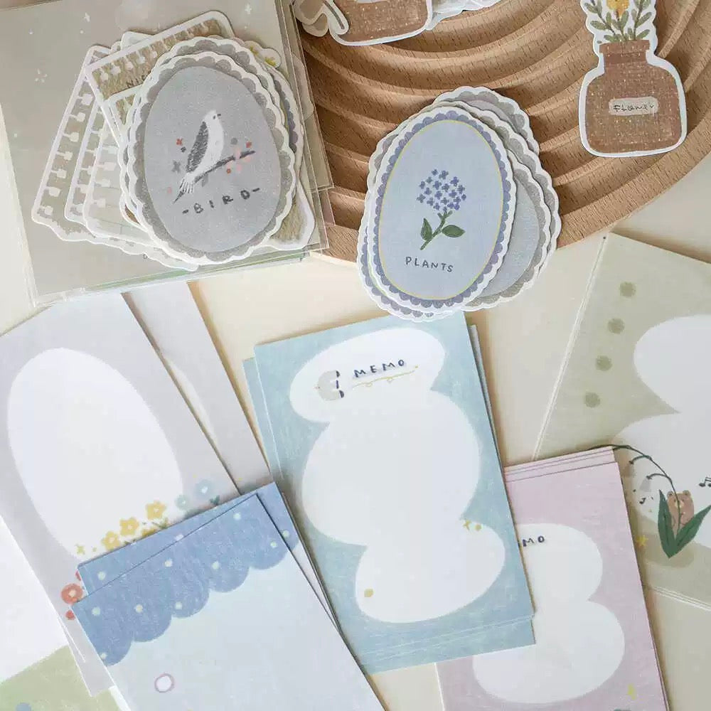 (NEW) Vintage Botanical | Memo sheets