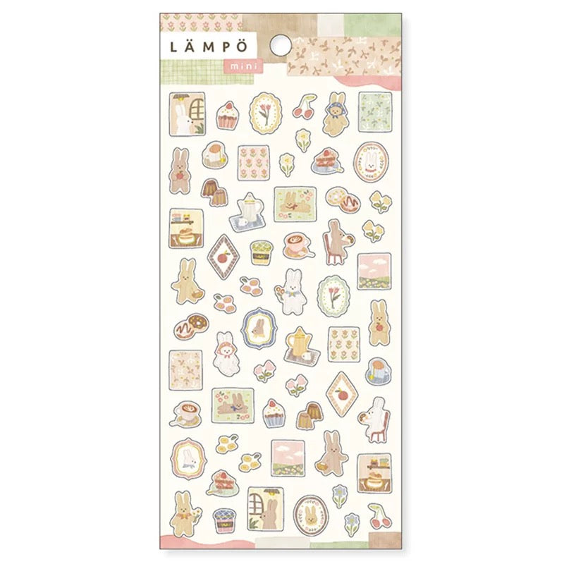 (NEW) LAMPO mini rabbit and dusk | Sticker Sheet