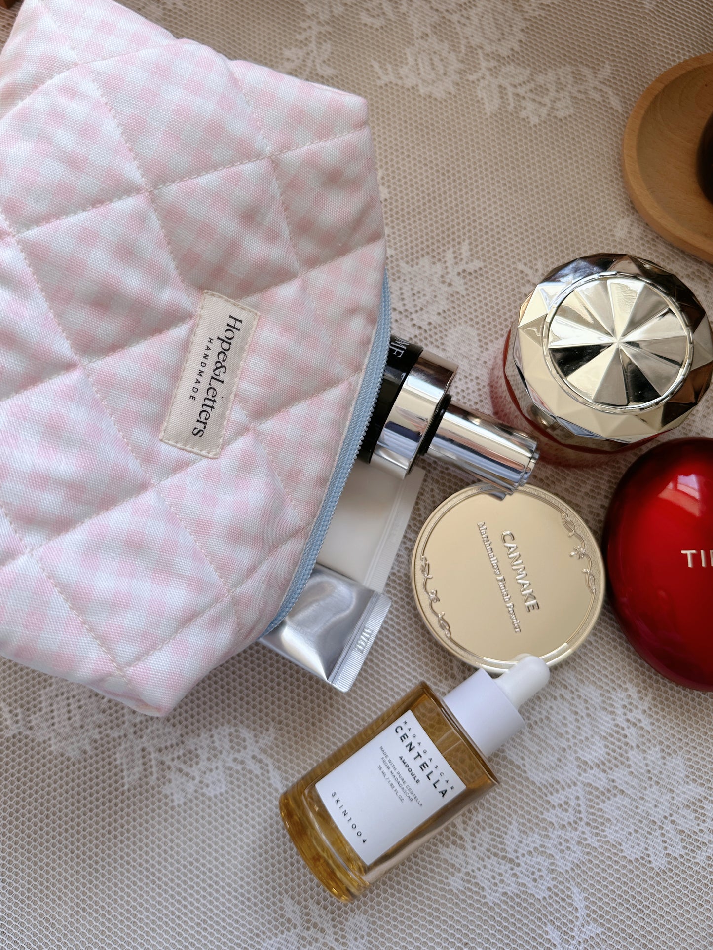 Hopeless Romantic - Blush & Bloom Make up bag