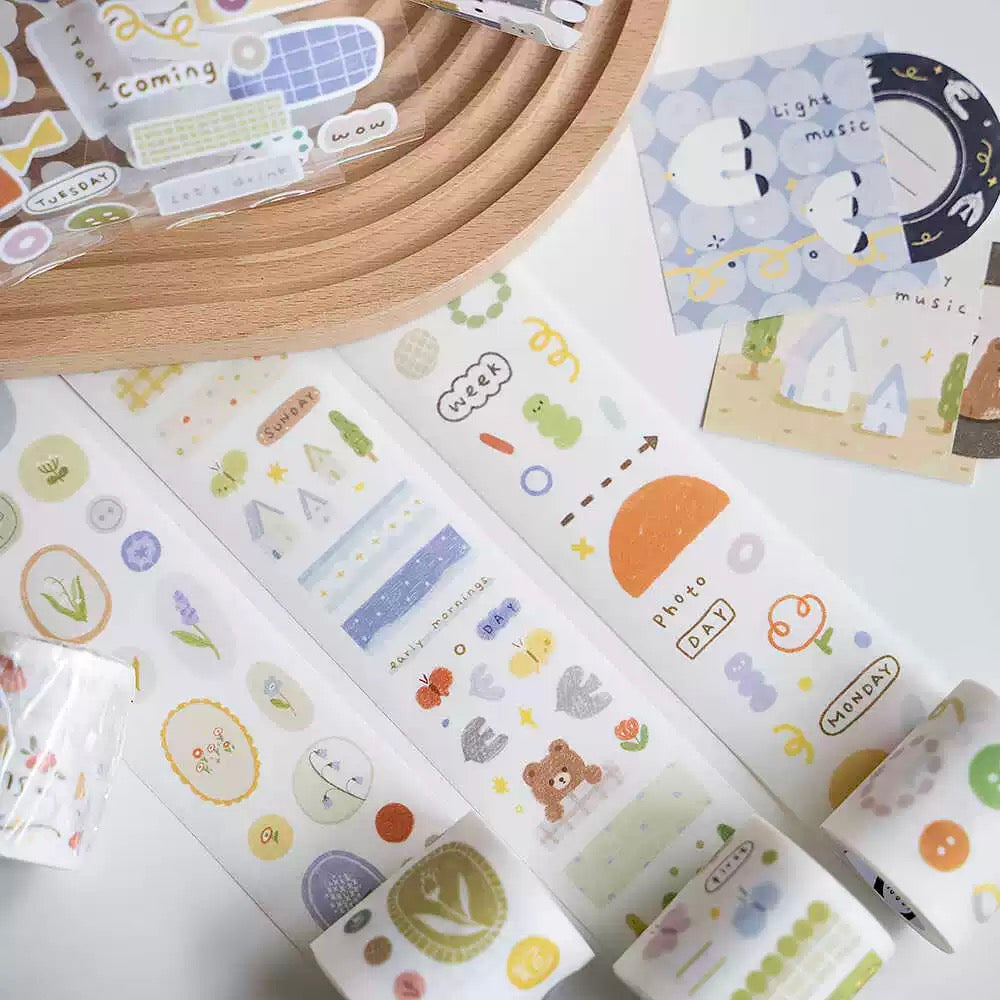 (NEW) Forest | Kiss Cut PET Tape Stickers