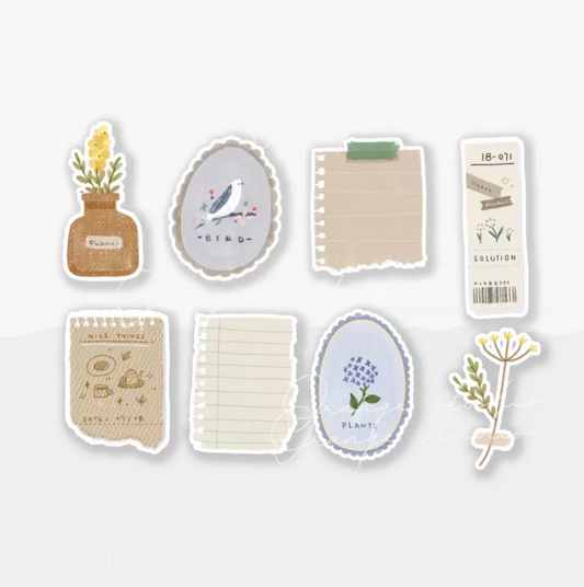 (NEW) Vintage Botanical | Memo sheets
