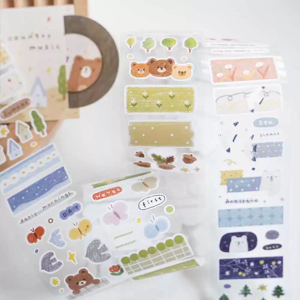 (NEW) Forest | Kiss Cut PET Tape Stickers