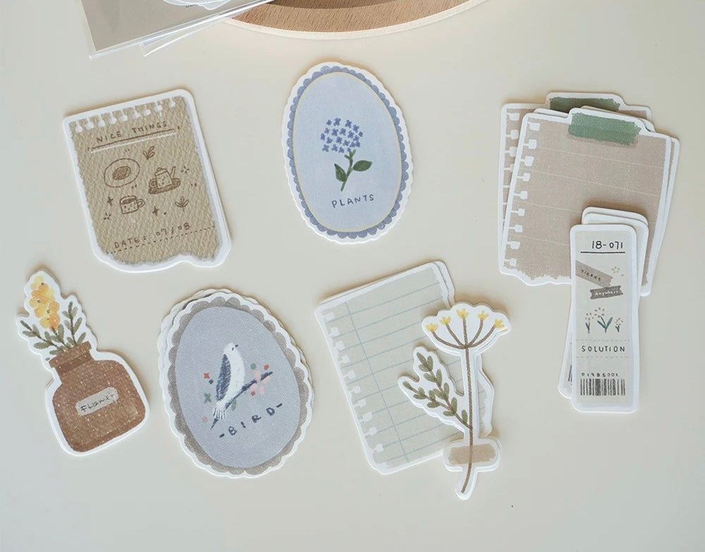 (NEW) Vintage Botanical | Memo sheets