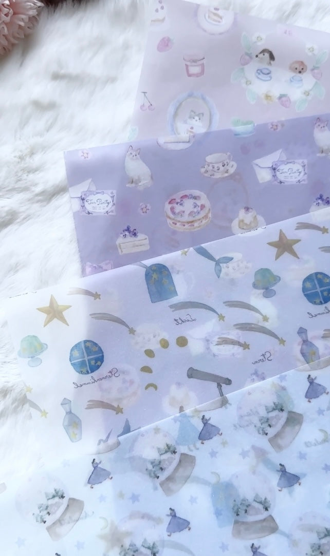 (NEW) Kin.Iro.Hitode Stardust Dreams | A4 Vellum Paper