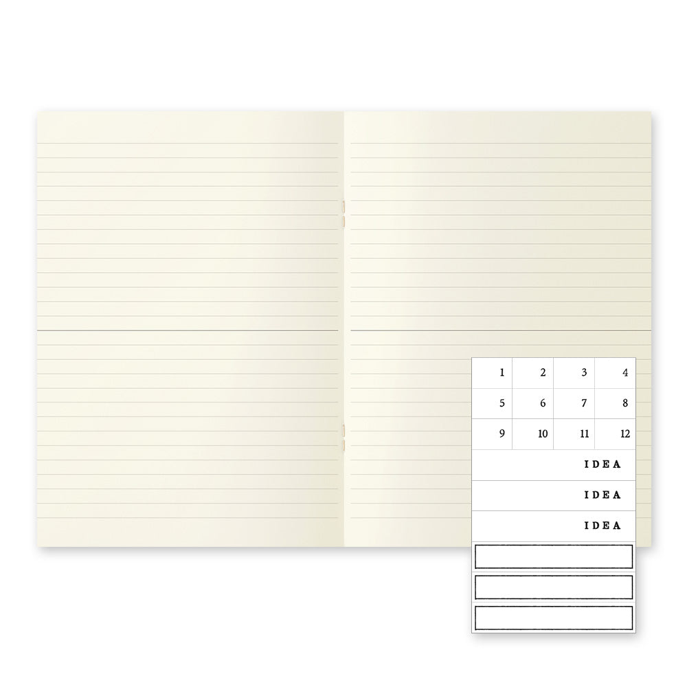 (NEW) Midori MD Notebook Light A5 - Lined - Pack of 3