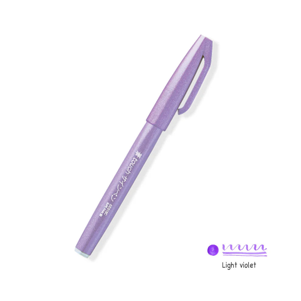 (NEW) Pentel Fude Touch Brush Sign Pen (14 colors)