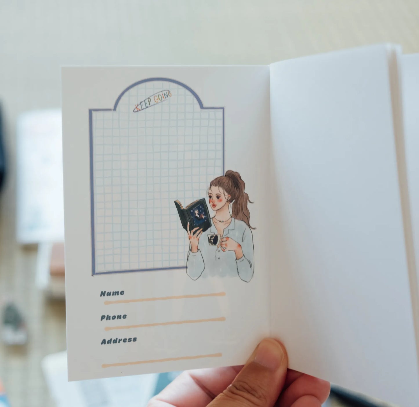 Beret Lady | Passport Size Notebook