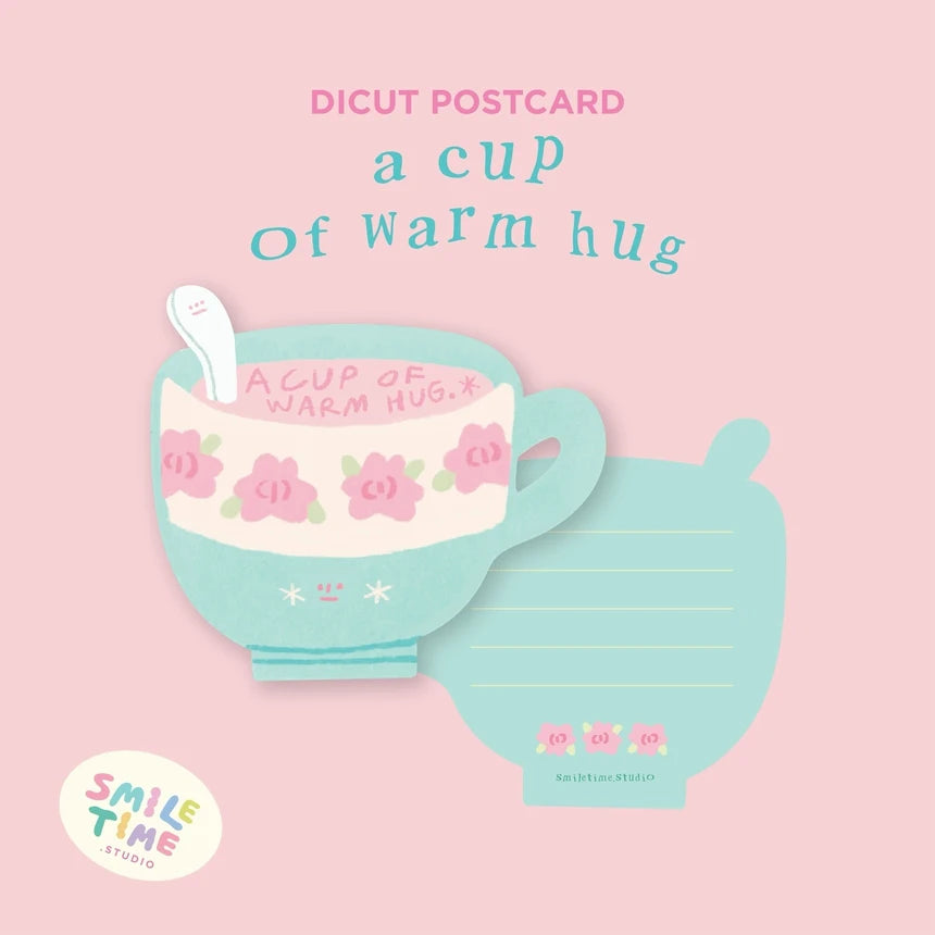 Smiletime Diecut Glitter Postcards | 3 designs