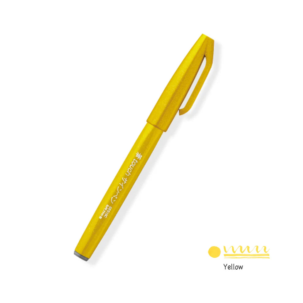 (NEW) Pentel Fude Touch Brush Sign Pen (14 colors)