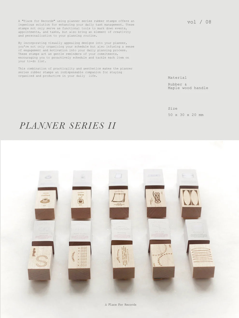 (NEW) Nyret Vol 8 Planner Series - Monthly | Rubber Stamp