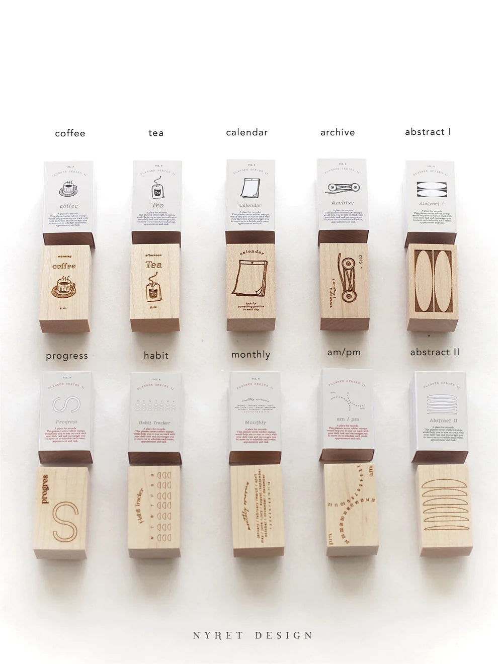 (NEW) Nyret Vol 8 Planner Series - Monthly | Rubber Stamp