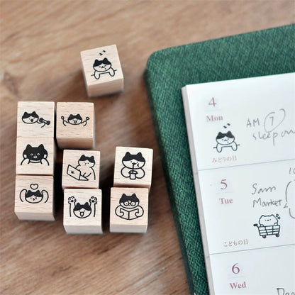 [NEW] Mini Cat Series | Mini Wooden Rubber Stamp (10 designs)