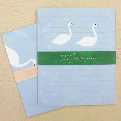 Subikiawa Swan | Letter Set (12 sheets & 4 envelopes)