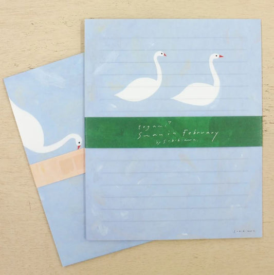 Subikiawa Swan | Letter Set (12 sheets & 4 envelopes)