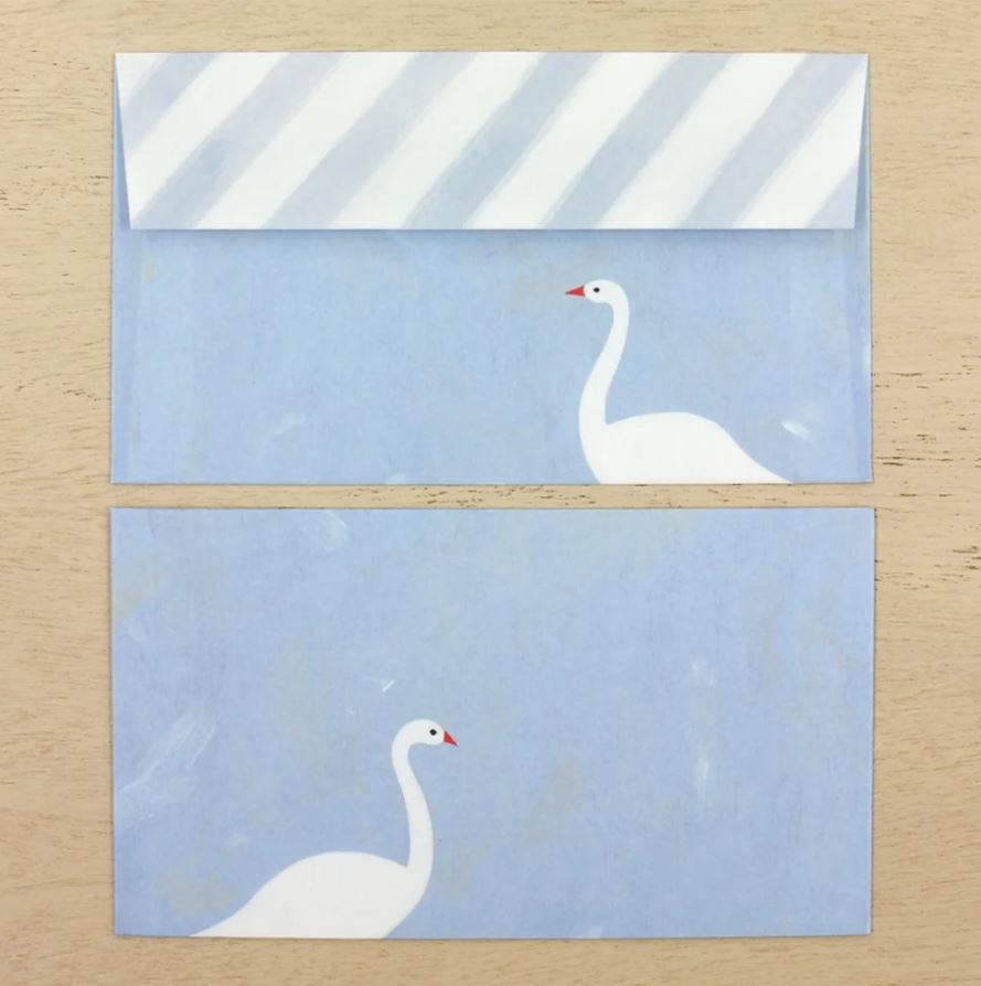 Subikiawa Swan | Letter Set (12 sheets & 4 envelopes)