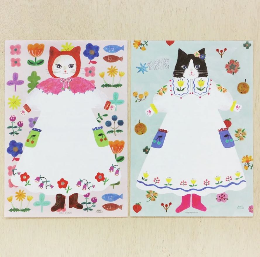 Aiko Fukawa Cat and Onepiece | A5 Letter Paper