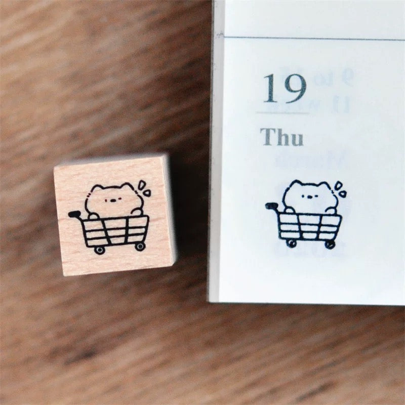 [NEW] Mini Cat Series | Mini Wooden Rubber Stamp (10 designs)