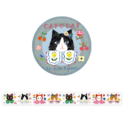 Aiko Fukawa CAT CAT | Transparent Washi Tape (8m)