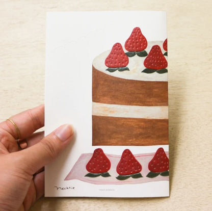 Strawberry Cake | Birthday Card