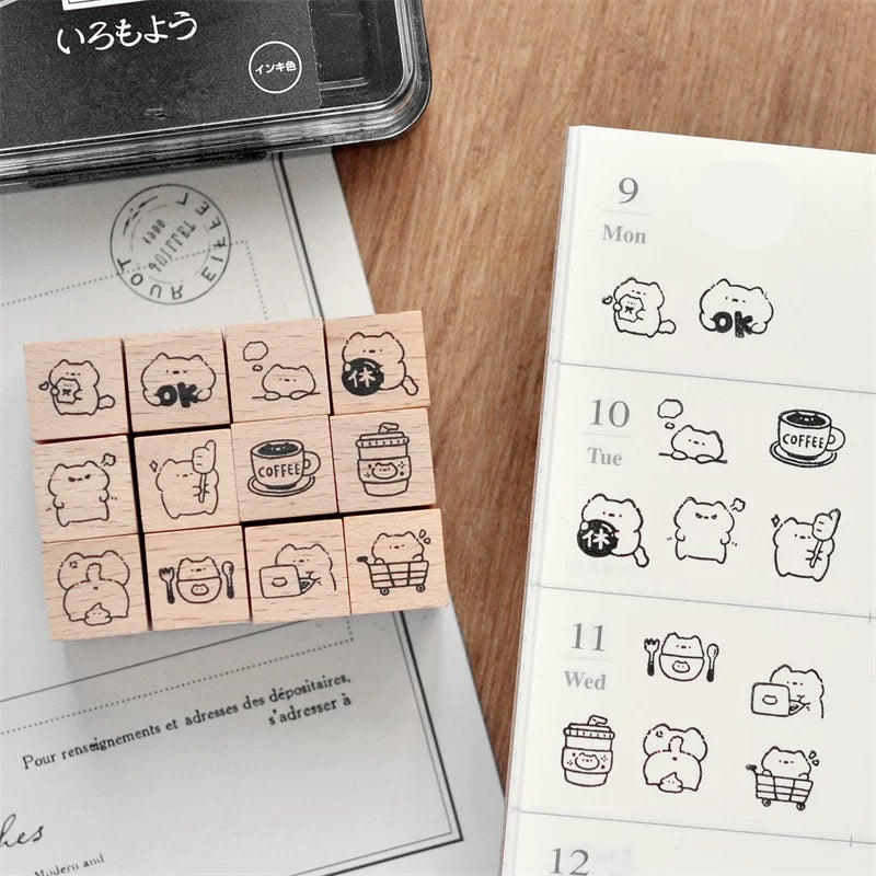 [NEW] Mini Cat Series | Mini Wooden Rubber Stamp (10 designs)