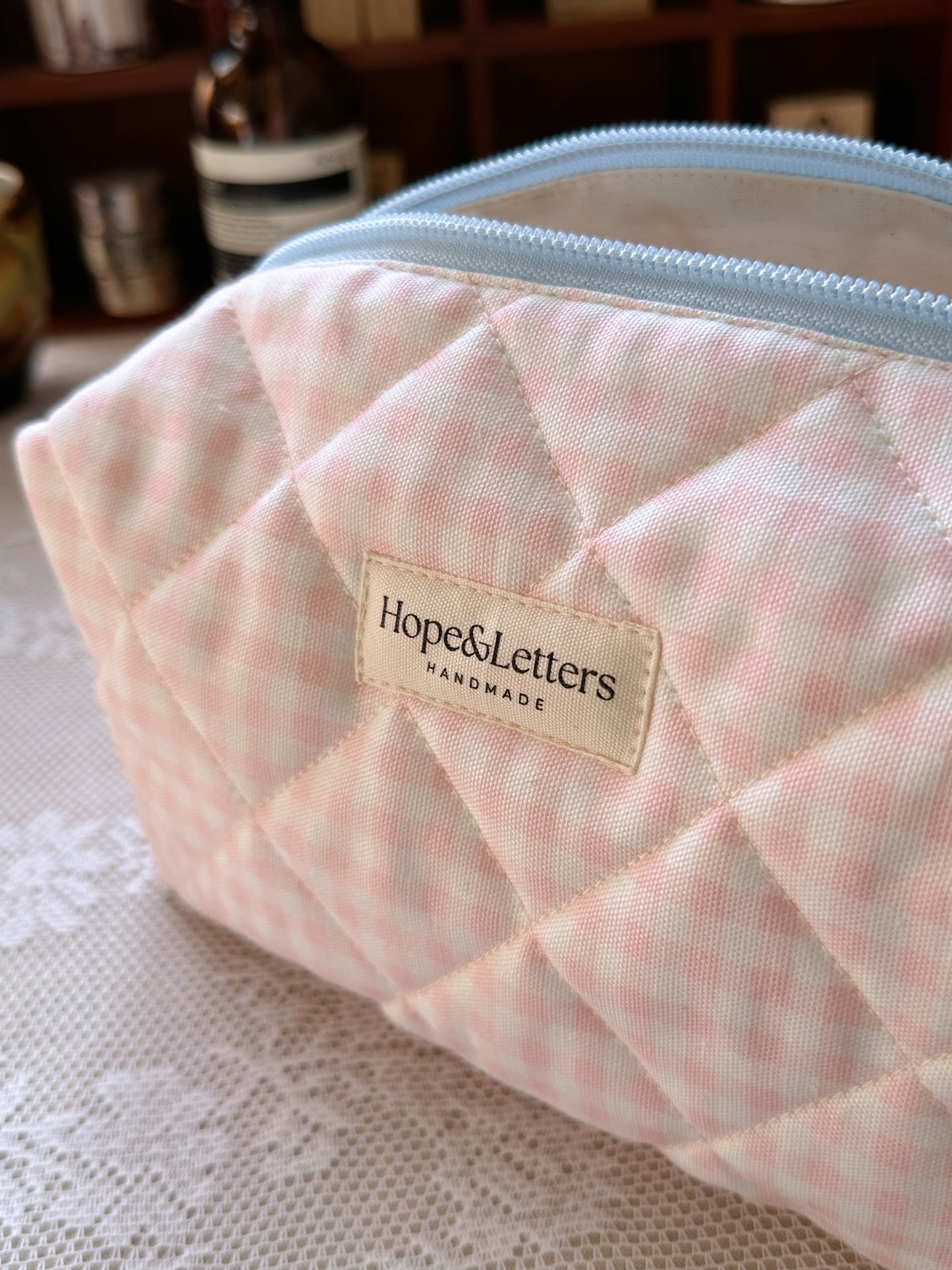 (NEW) Hopeless Romantic - Blush & Bloom Make up bag