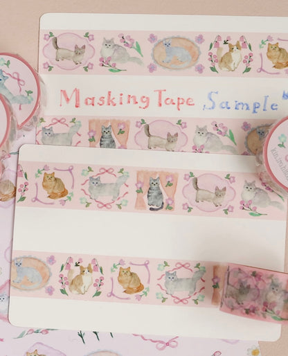 (NEW) Kin.Iro.Hitode Cat’s Sunday | Washi Tape