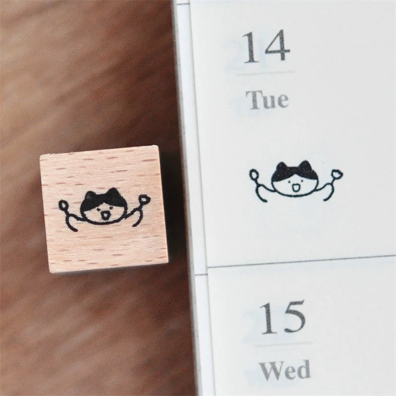 [NEW] Mini Cat Series | Mini Wooden Rubber Stamp (10 designs)