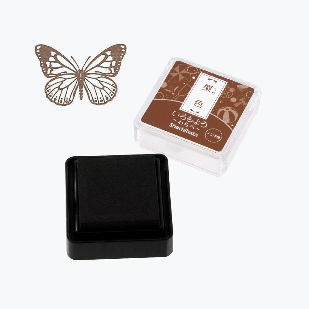 Shachihata Stamp Ink Pad - Iromoyo - Mini - Chesnut