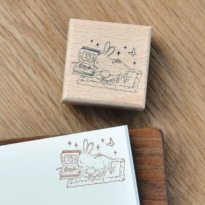 [NEW] Rabbit Garden Series | Wooden Rubber Stamp (2 designs)