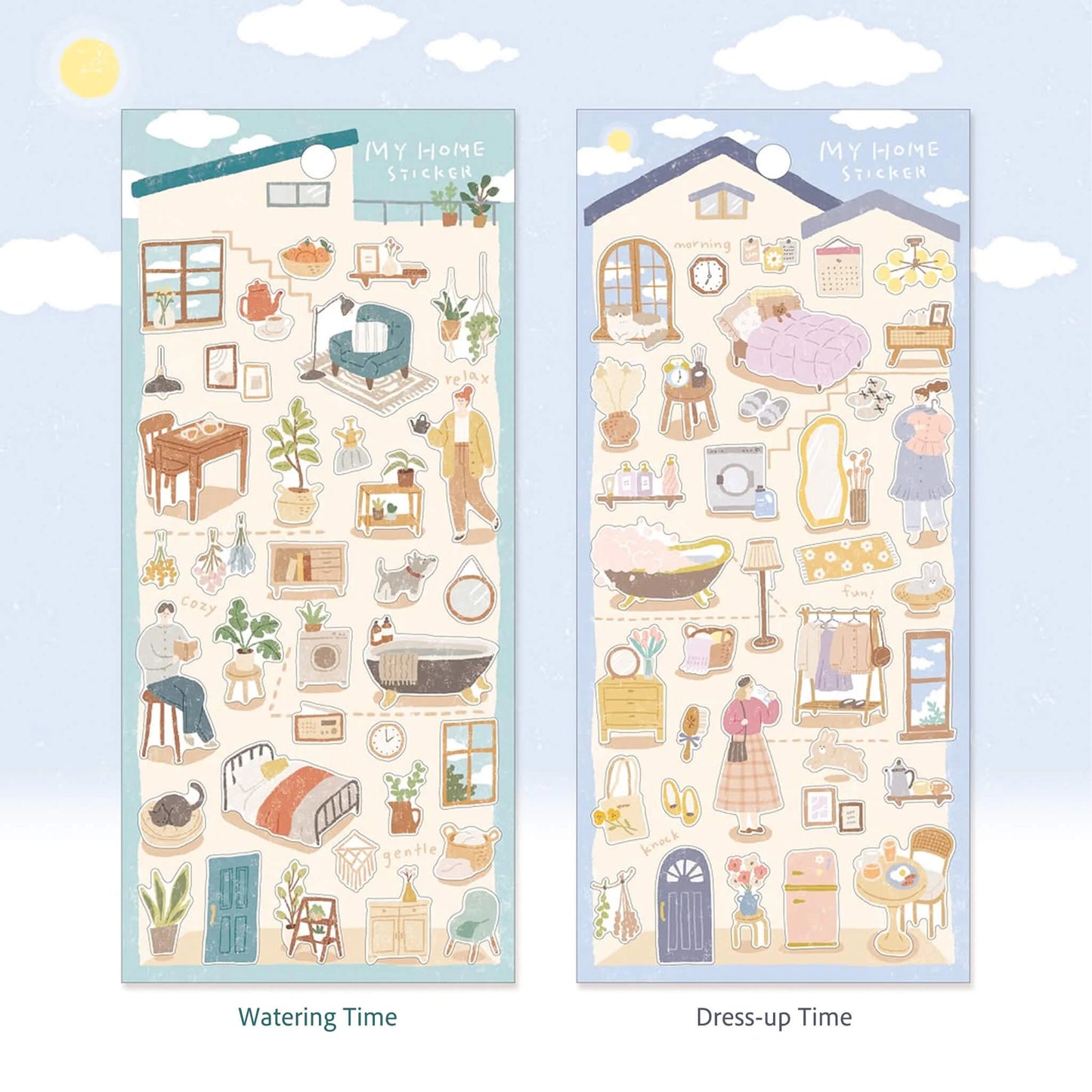 (NEW) My home sticker - Dress up time | Sticker Sheet