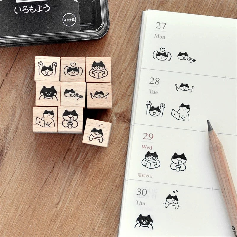 [NEW] Mini Cat Series | Mini Wooden Rubber Stamp (10 designs)