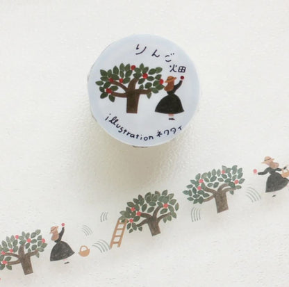 Necktie Apple Orchard | Transparent Washi Tape (8m)