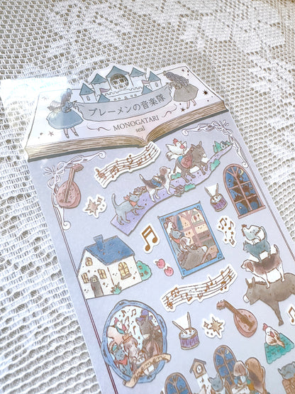 (NEW) Bremen Town Musicians | Sticker Sheet