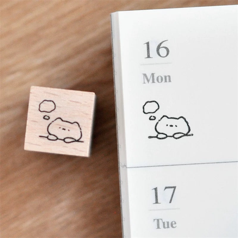 [NEW] Mini Cat Series | Mini Wooden Rubber Stamp (10 designs)