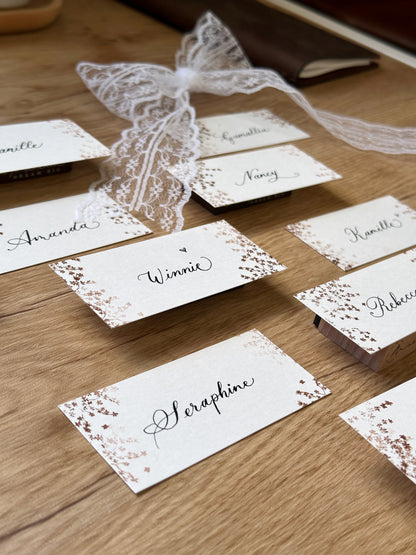 Wedding Place Cards (Handwritten)