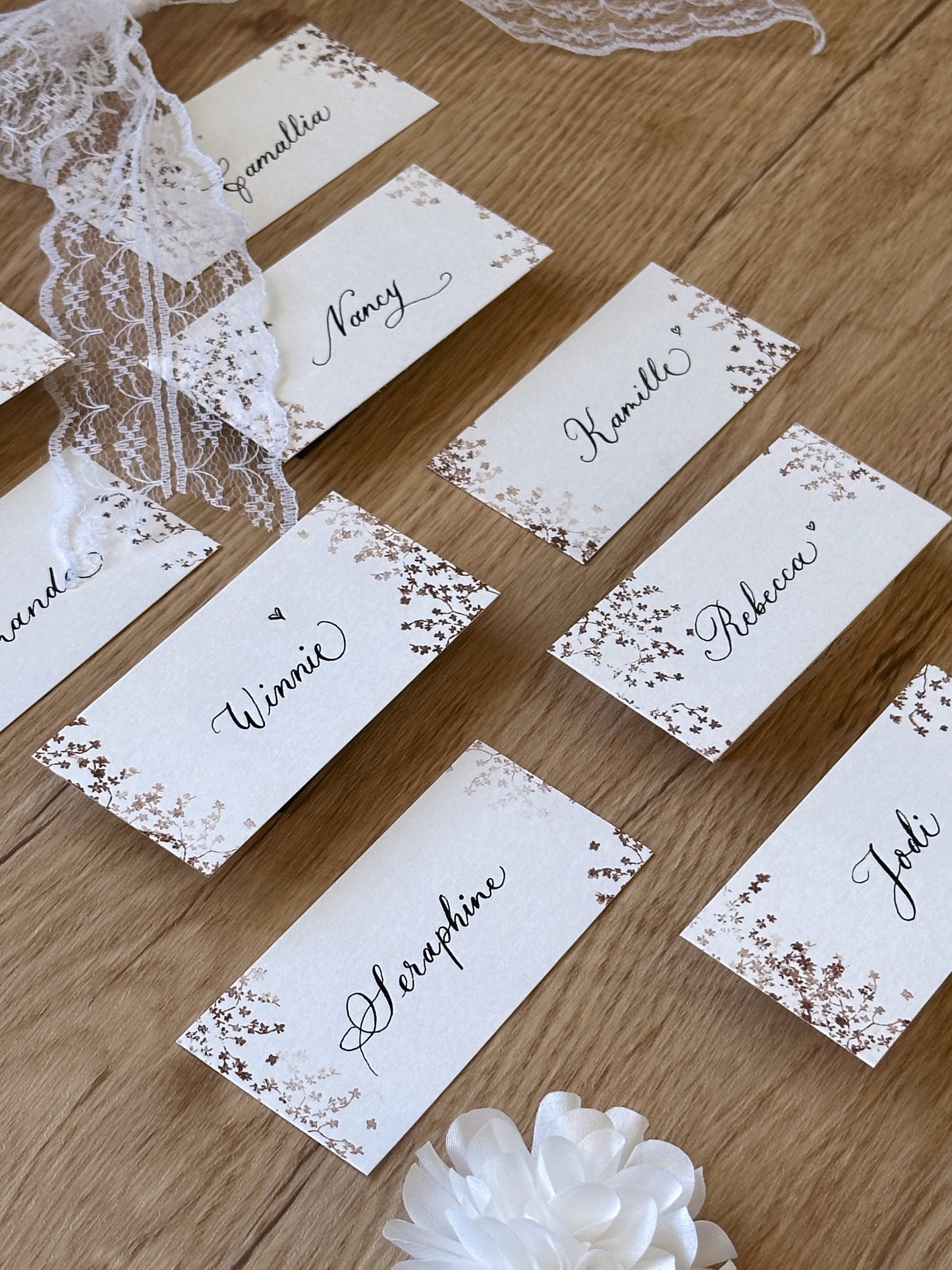 Wedding Place Cards (Handwritten)