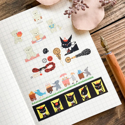 (NEW) Mariko Fukuoka One Day | Transparent Washi Tape (8m)