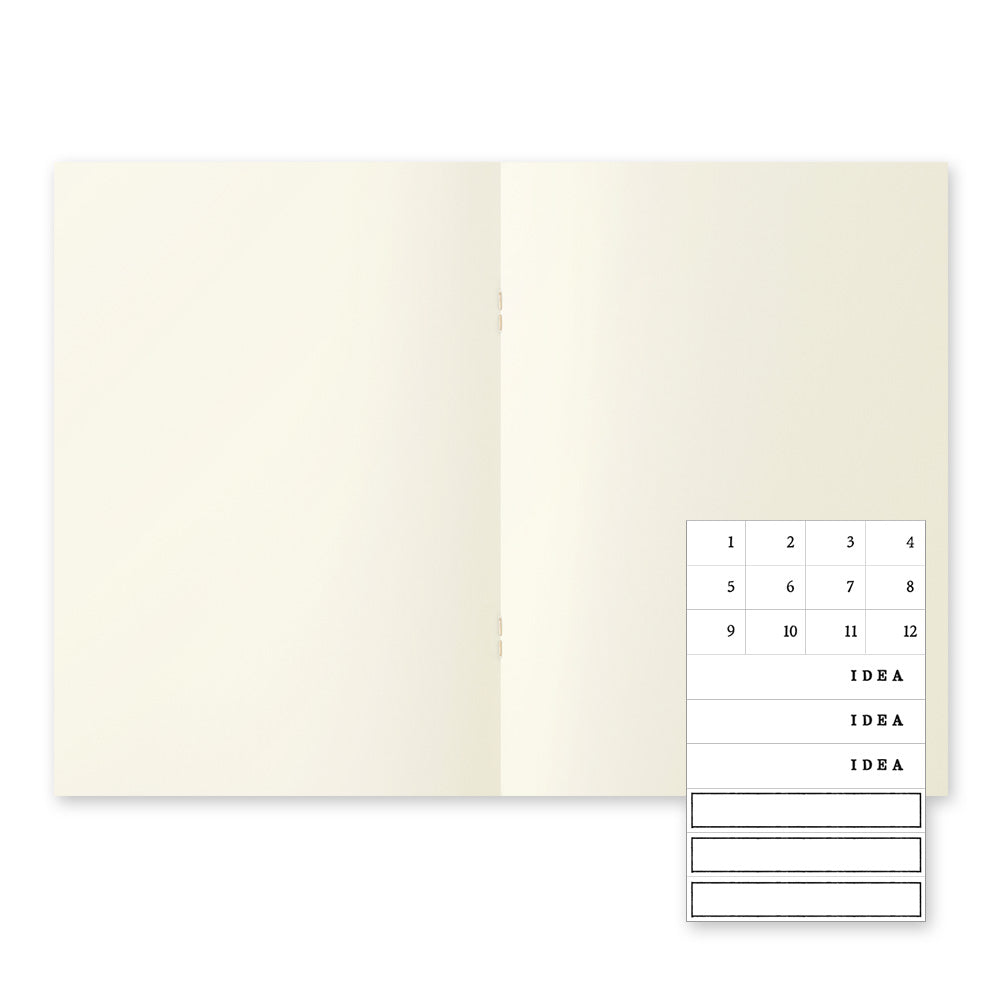(NEW) Midori MD Notebook Light A5 - Blank - Pack of 3
