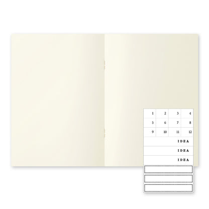 (NEW) Midori MD Notebook Light A5 - Blank - Pack of 3