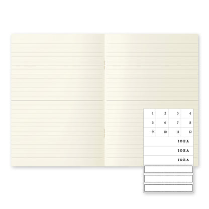 (NEW) Midori MD Notebook Light A5 - Lined - Pack of 3