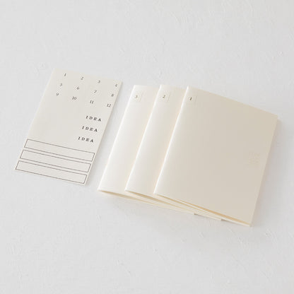 (NEW) Midori MD Notebook Light A6 - Grid - Pack of 3