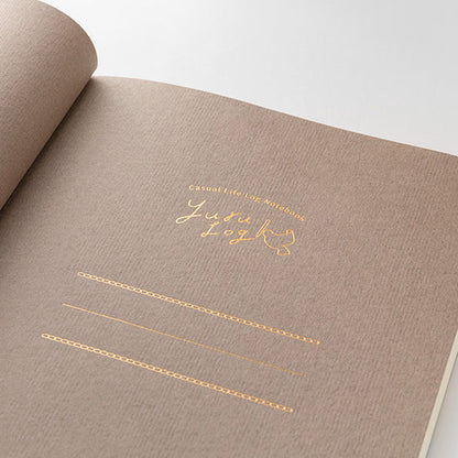 (NEW) Midori Yuru Log Notebook B6 - Nordic - Dot Grid