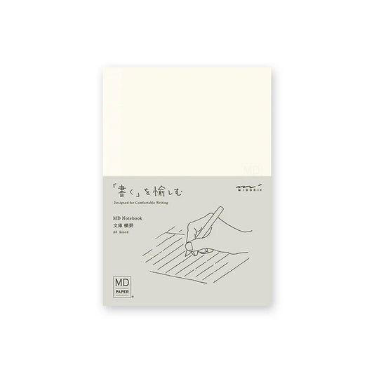 Notebook with minimalist design on a white background, midori, md, japan, nz, new zealand, sketchbook, notebook, minimalism, hope and letters, lined, grid, blank, journal