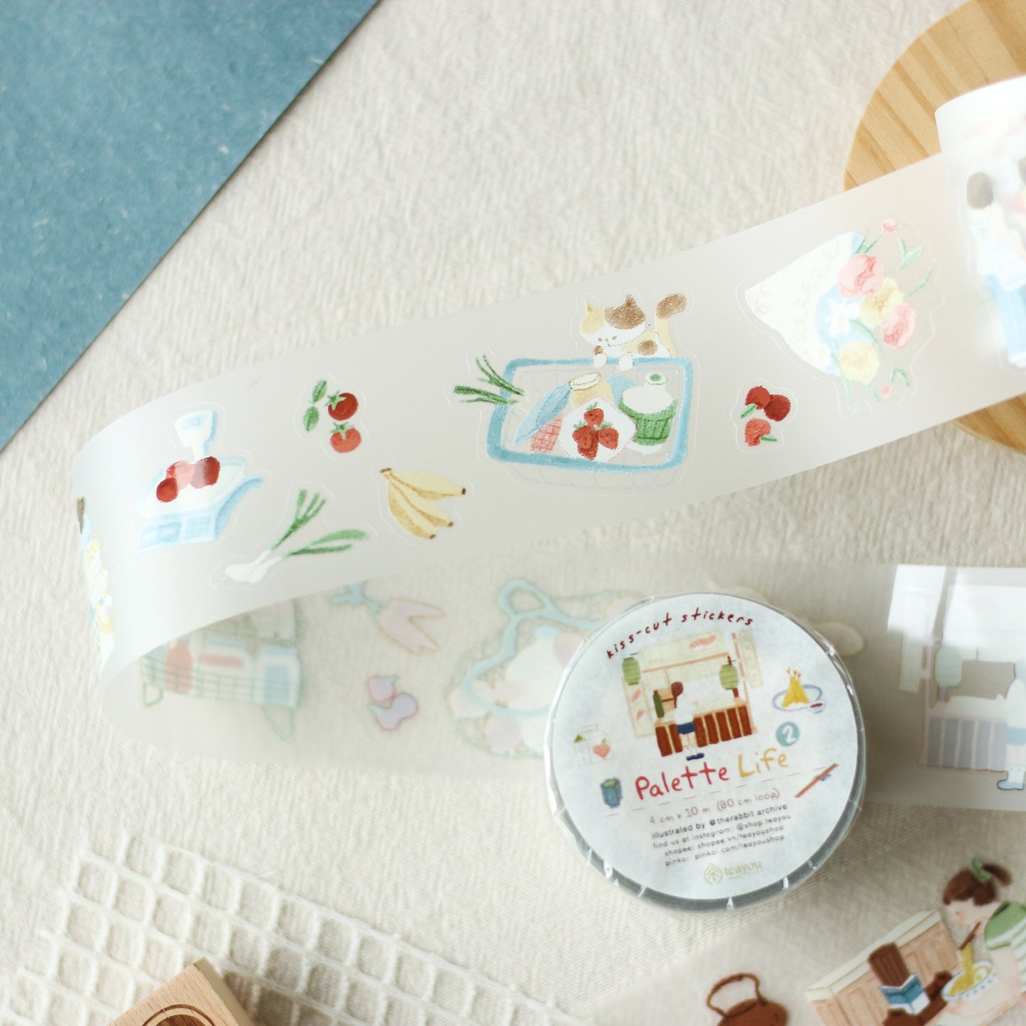 Palette Life | Kiss Cut PET Tape Stickers