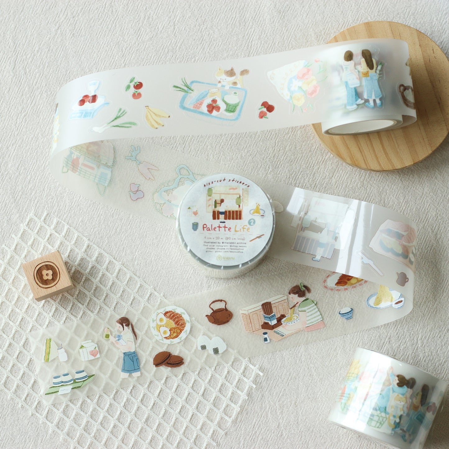 Palette Life | Kiss Cut PET Tape Stickers