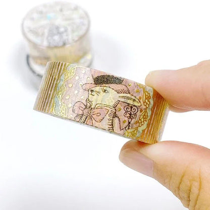 (NEW) Shinzi Katoh Alice in the Wonderland - Pot | Gold Foil Washi Tape