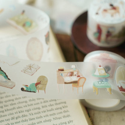 The Enchanted Library | Kiss Cut PET Tape Stickers