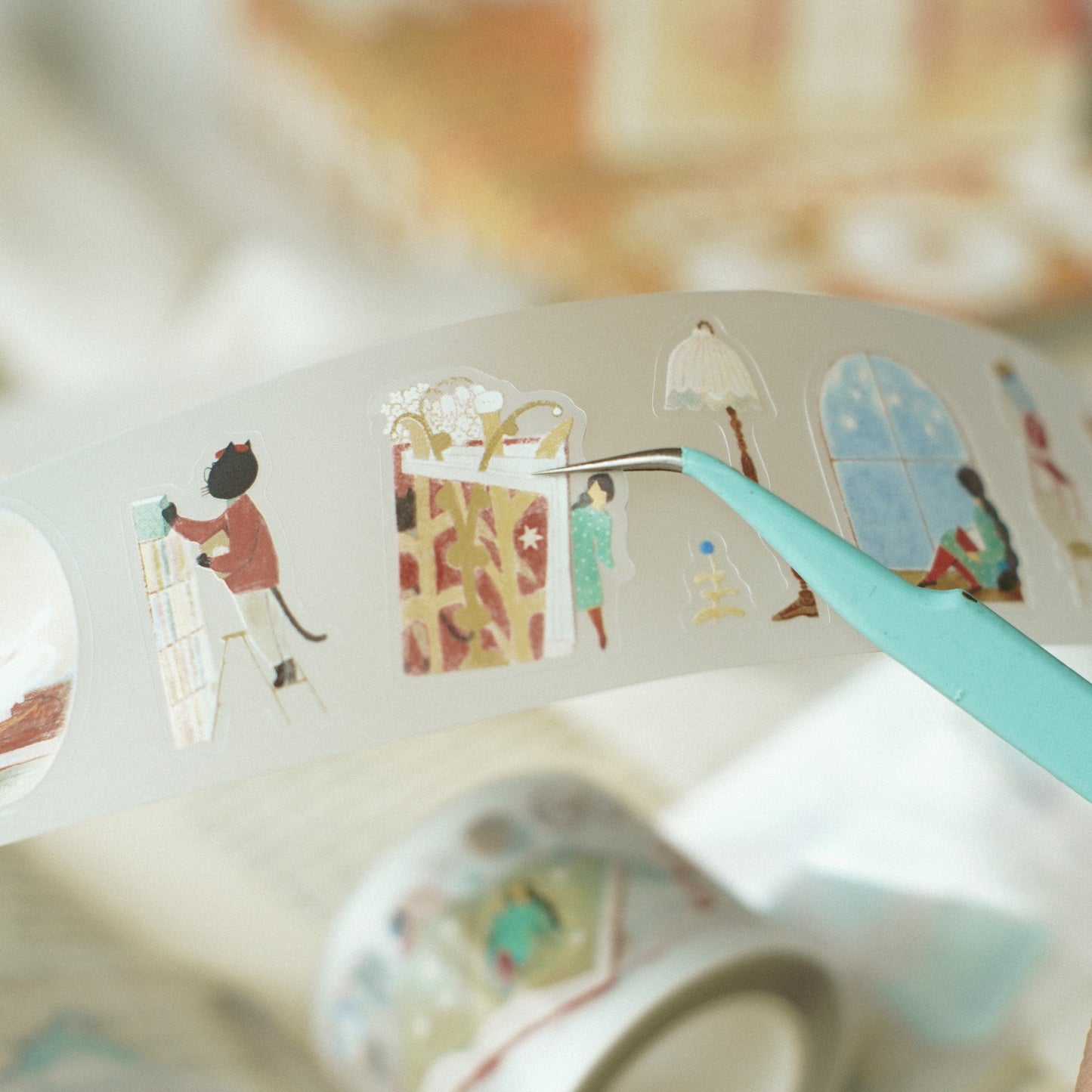 The Enchanted Library | Kiss Cut PET Tape Stickers