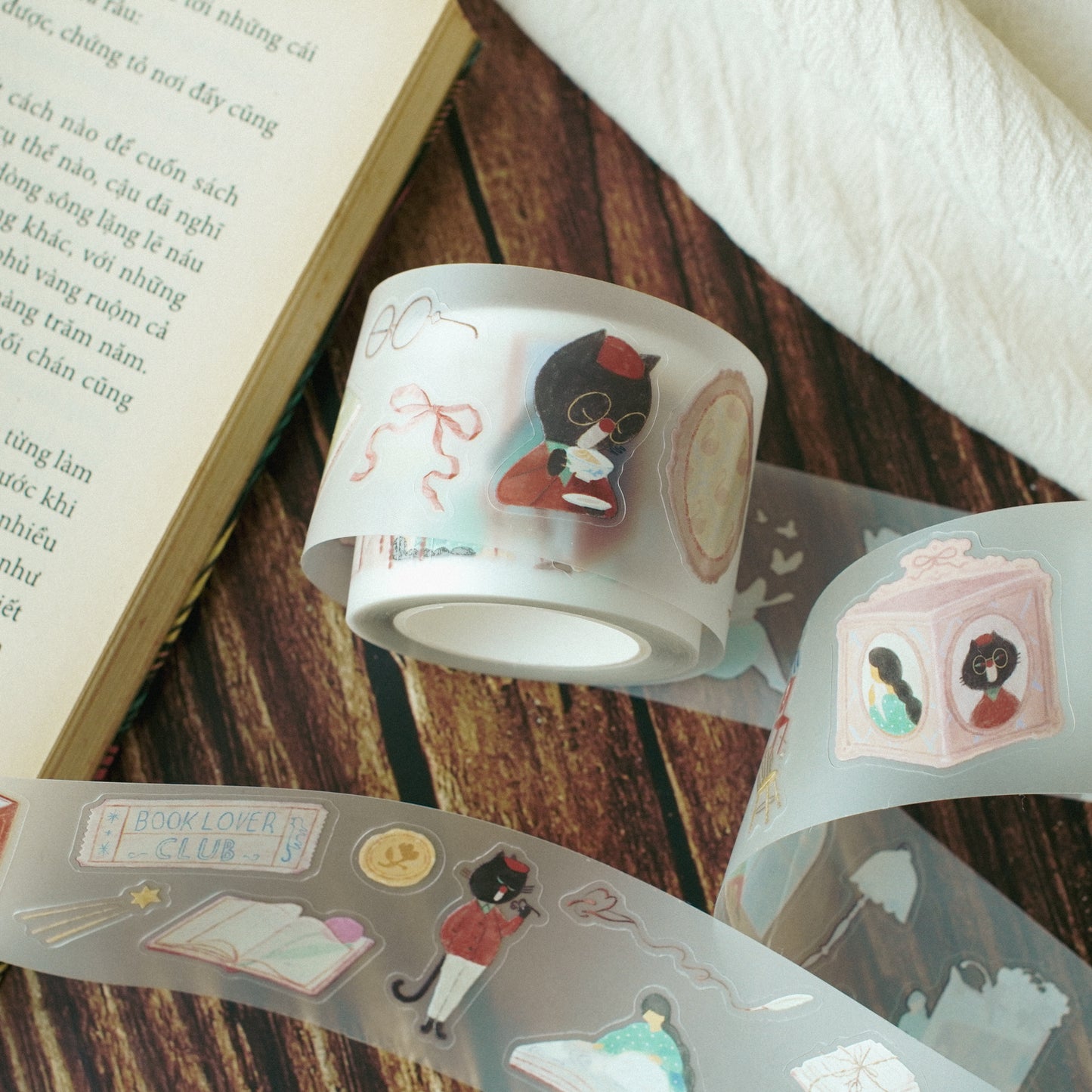 The Enchanted Library | Kiss Cut PET Tape Stickers